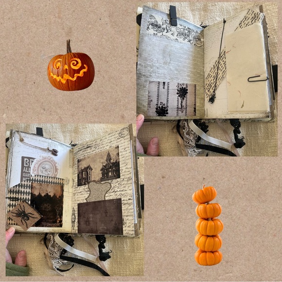 Haloween Junk Journal Homemade. 54 pages. 5x7 - Picture 15 of 15